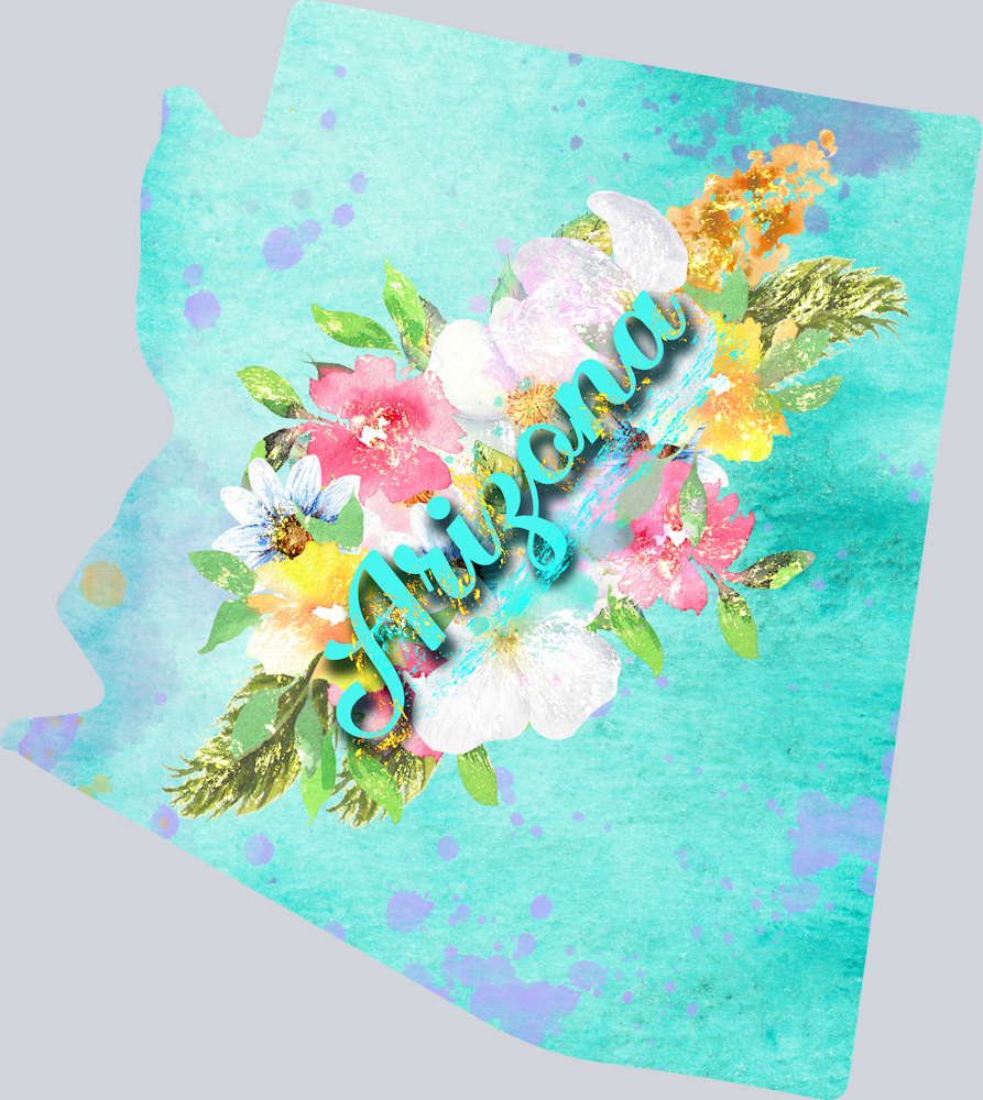 DTF Transfer Arizona - Watercolor Flowers