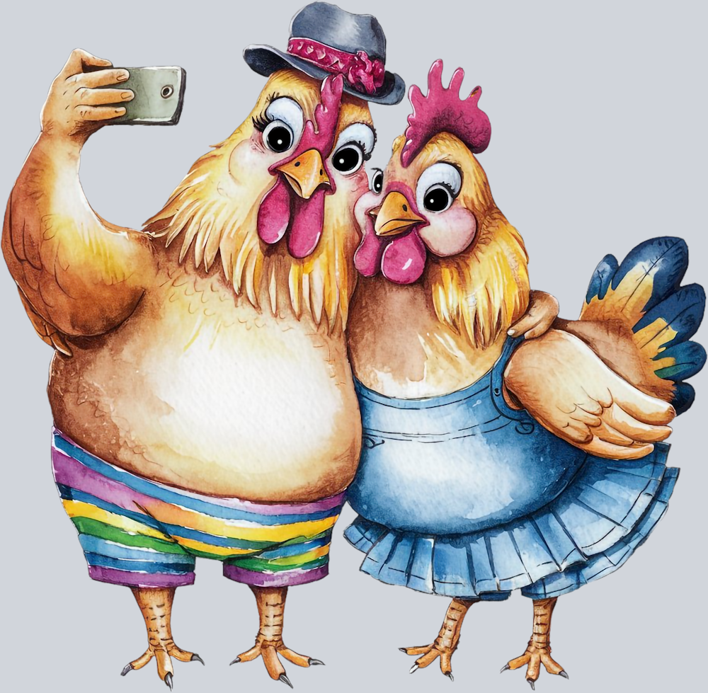 DTF Transfer Fowl - Family Photo