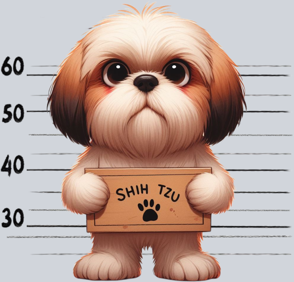 DTF Transfer Dogs - Jail Shih Tzu