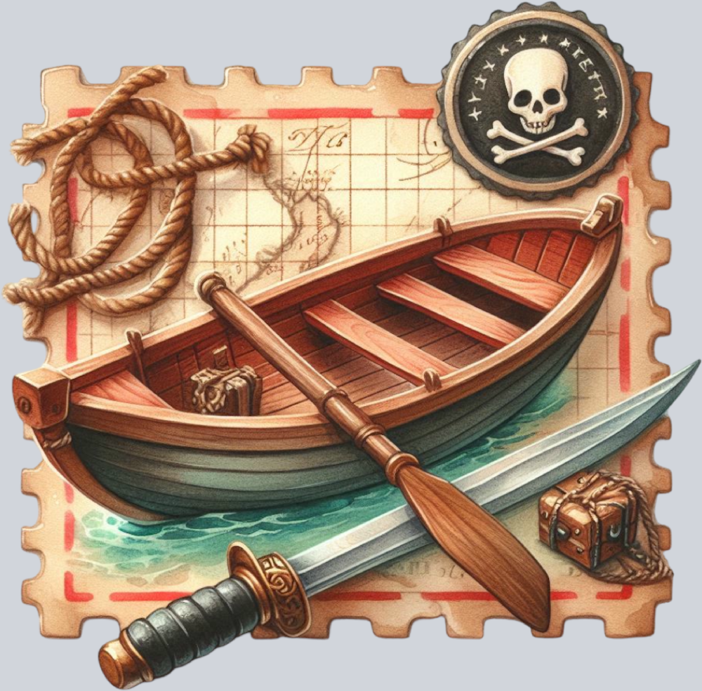 DTF Transfer High Seas - Postage Boat