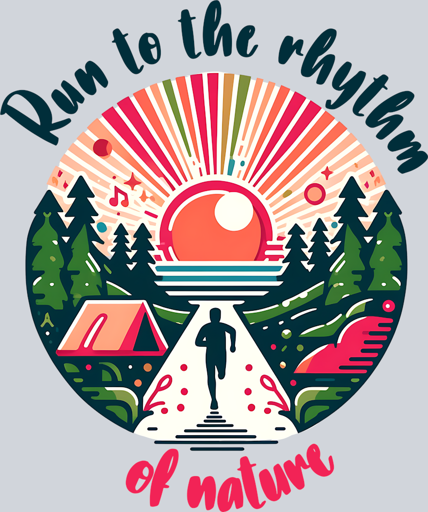 DTF Transfer Camping - Run to the Rhythem of Nature