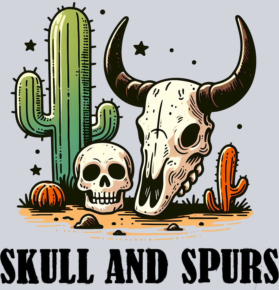 DTF Transfer Western - Skull and Spurs