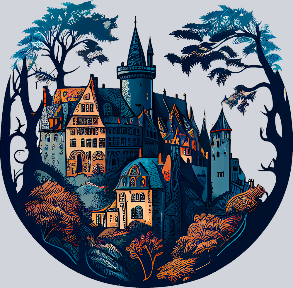 DTF Transfer Medieval - Dusk City