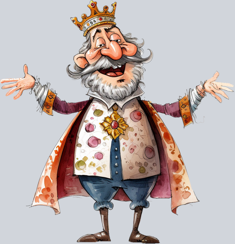DTF Transfer Medieval - Goofy King