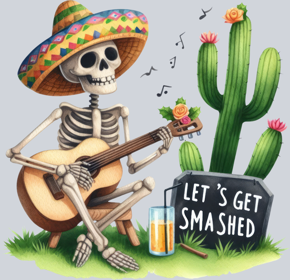DTF Transfer Cinco de Mayo - Let's Get Smashed