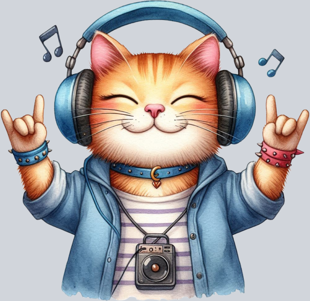 DTF Transfer Cats - Rockit