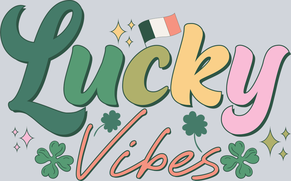 DTF Transfer St. Patrick's Day - Lucky Vibes