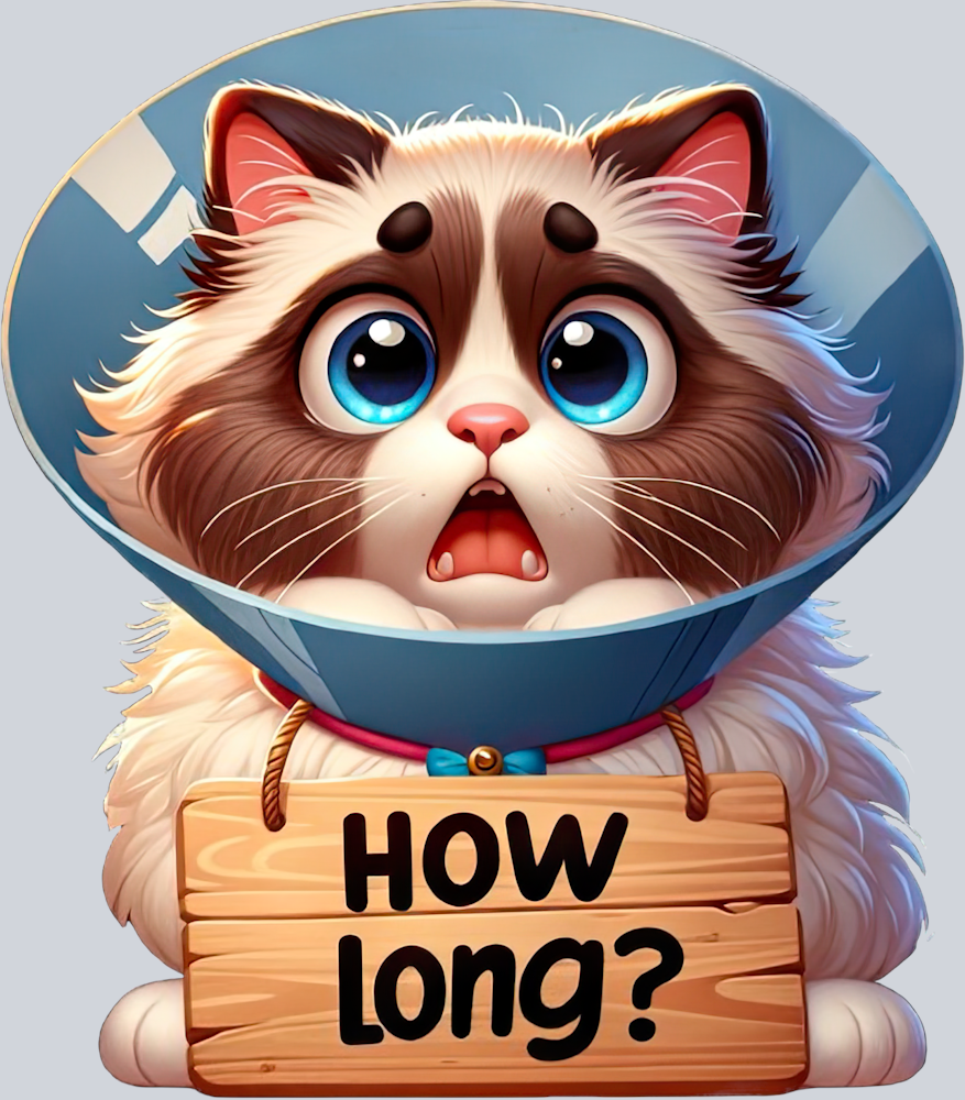 DTF Transfer Cats - How Long Ragdoll