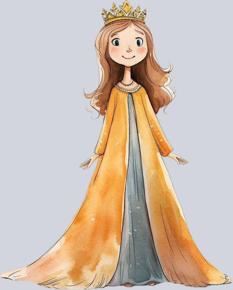 DTF Transfer Medieval - Yellow Princess