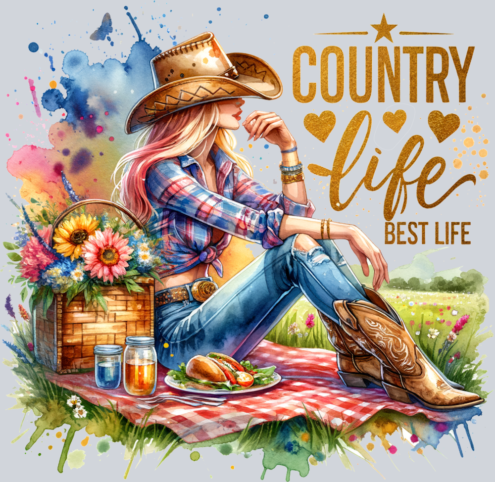 DTF Transfer Western - Country Life Best Life
