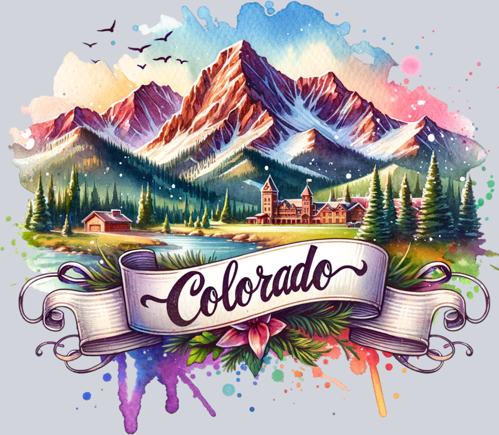 DTF Transfer Colorado - Retro Travel
