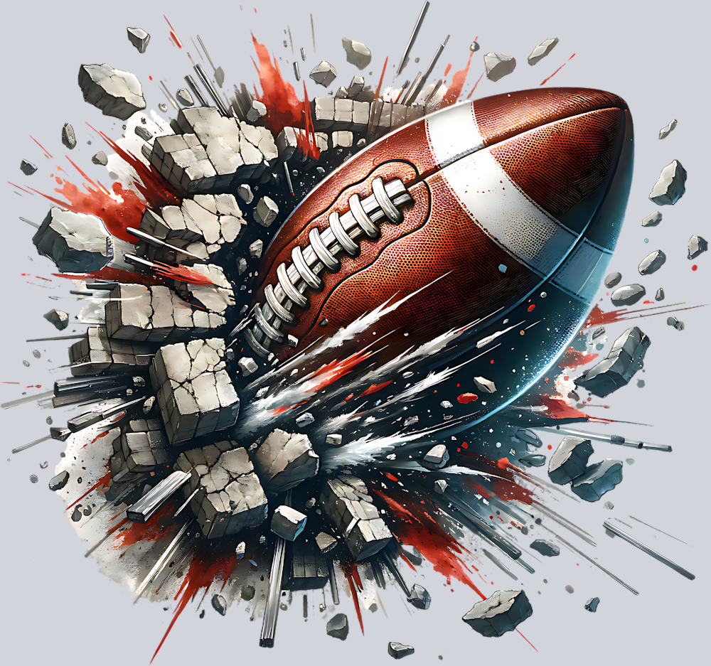 DTF Transfer Football - Football Break Through