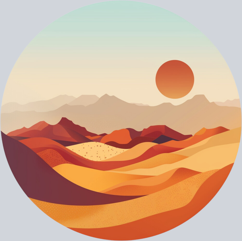 DTF Transfer Western - Sunset Desert