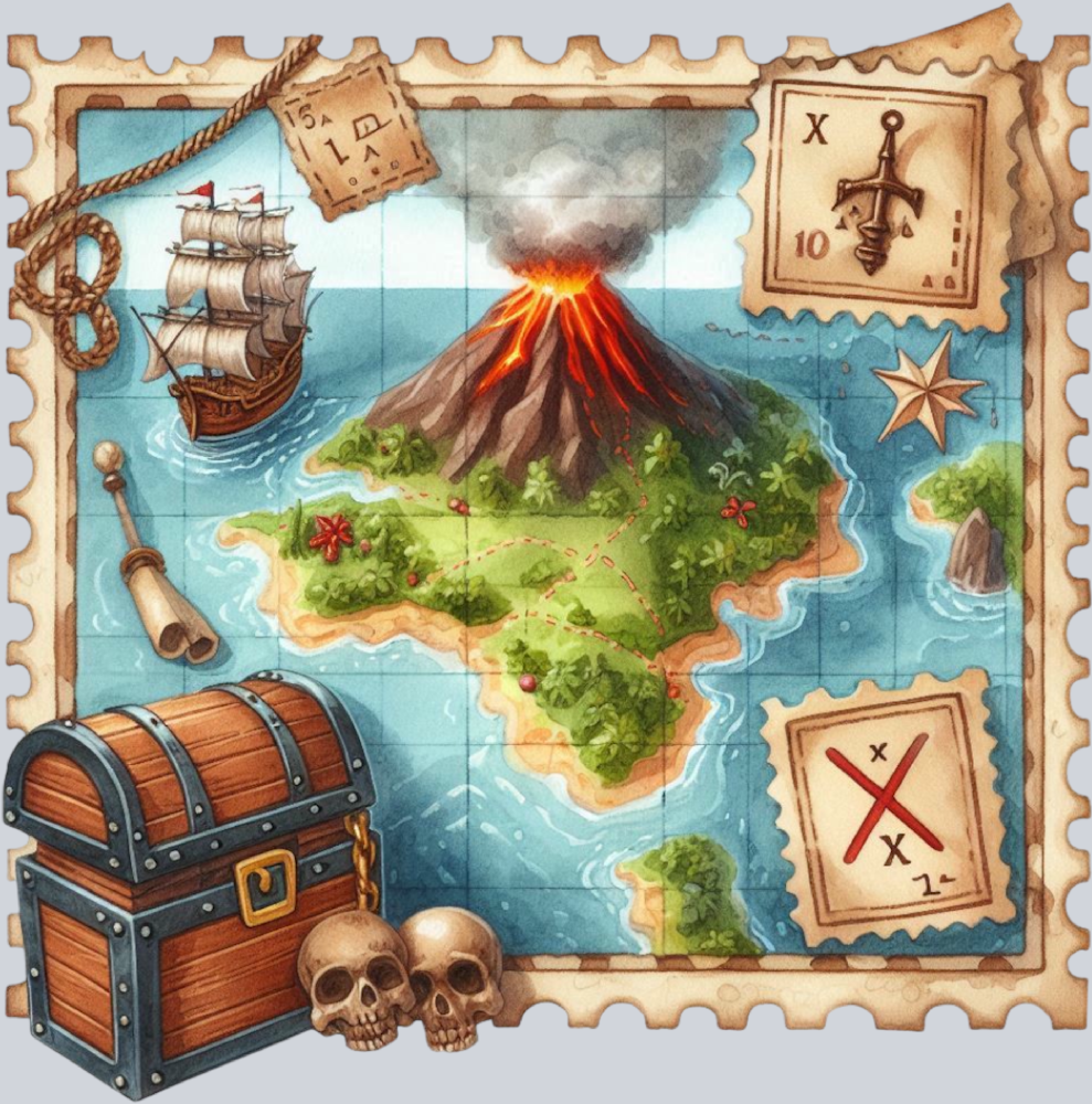 DTF Transfer High Seas - Postage Island Volcano