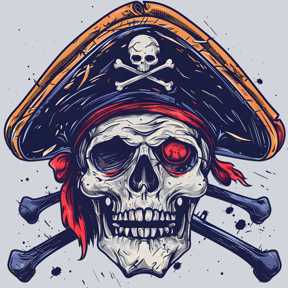 DTF Transfer High Seas - Skull