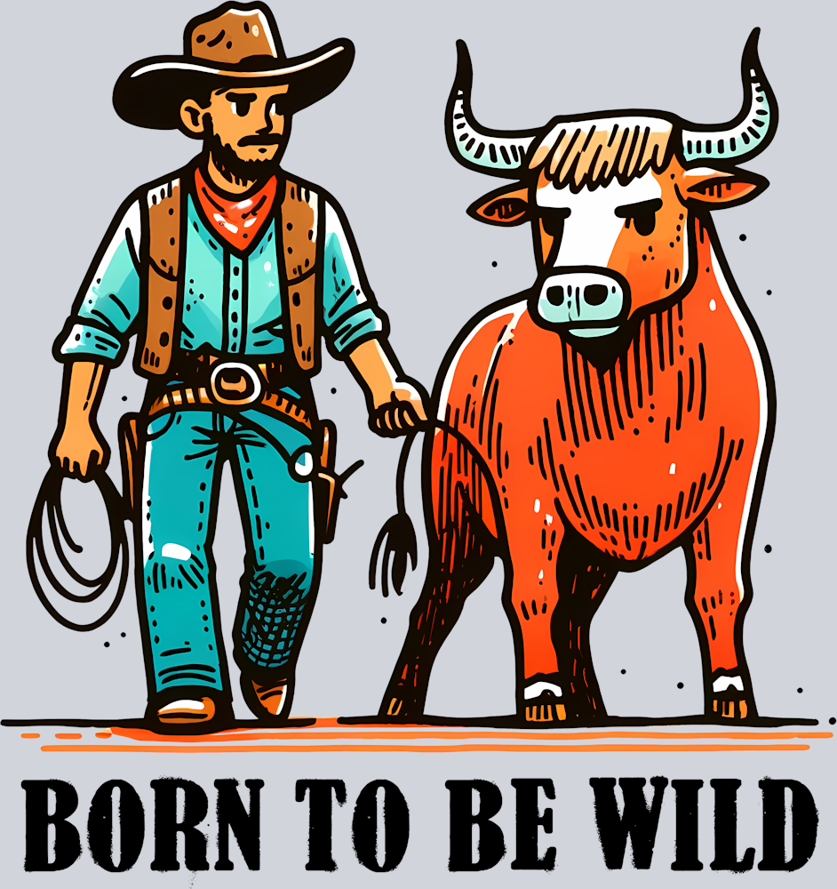 DTF Transfer Western - Born to be Wild