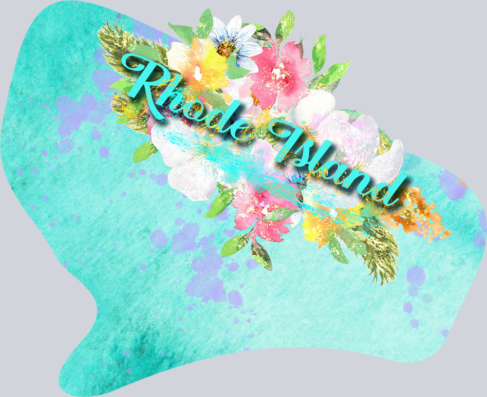 DTF Transfer Rhode Island - Watercolor Flowers