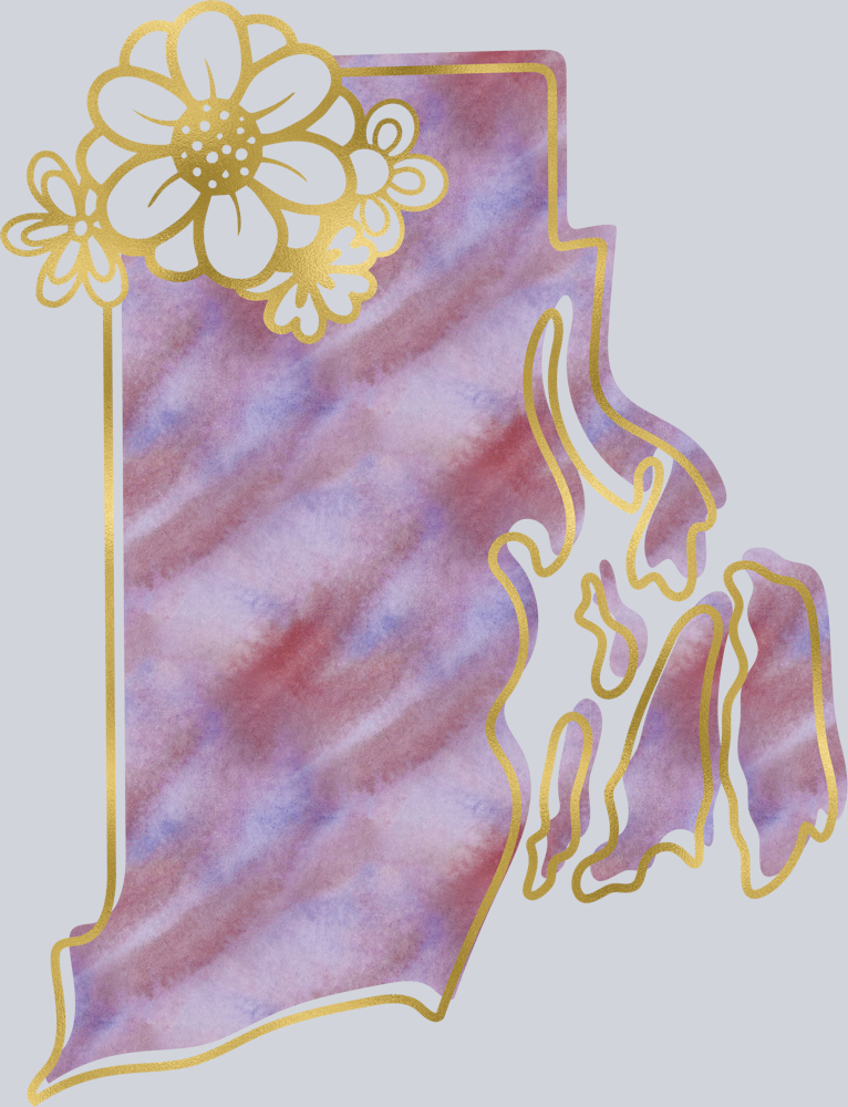 DTF Transfer Rhode Island - Watercolor