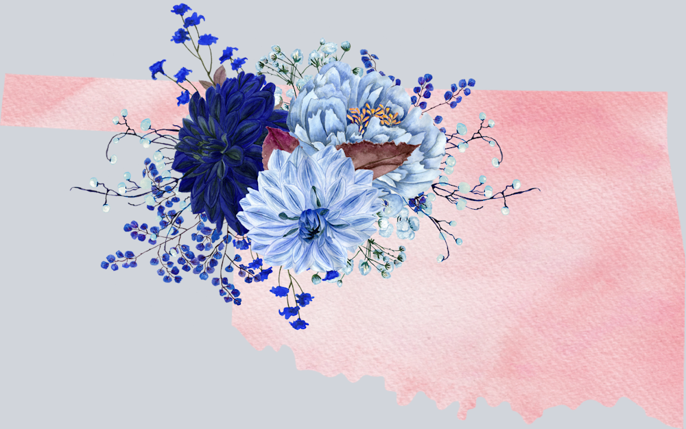 DTF Transfer Oklahoma - Flowers Watercolor