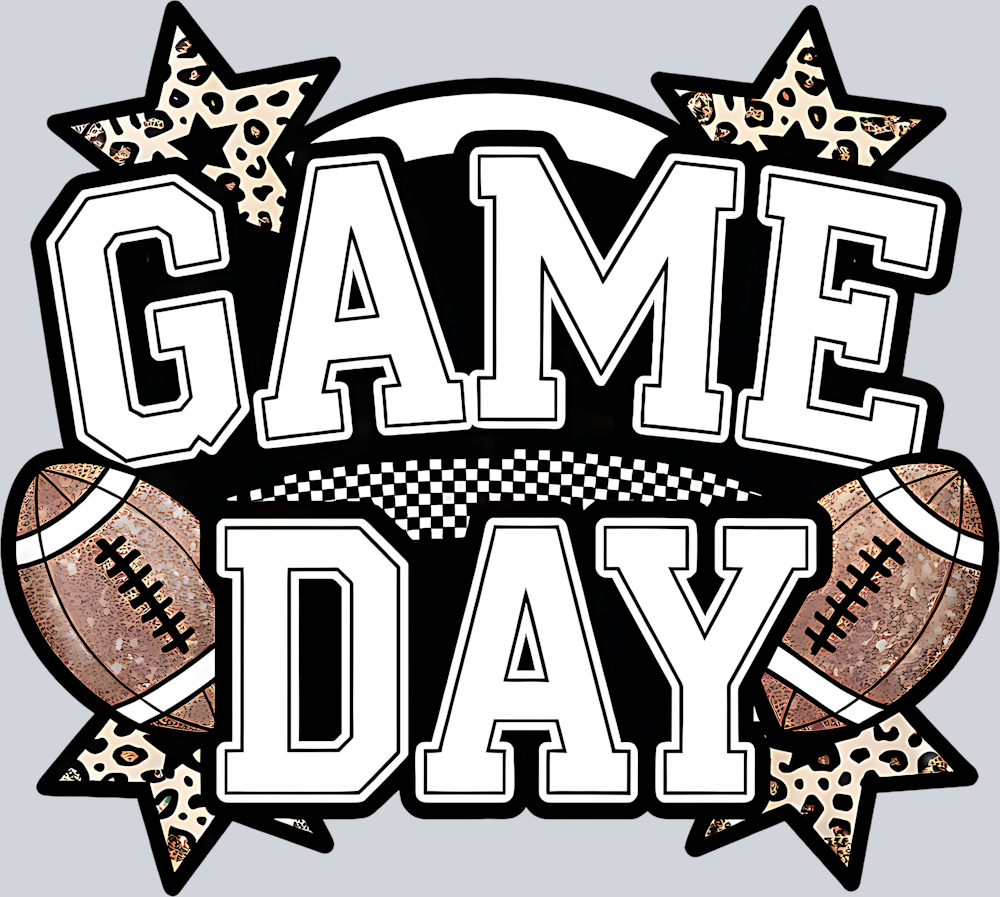 DTF Transfer Football - Game Day