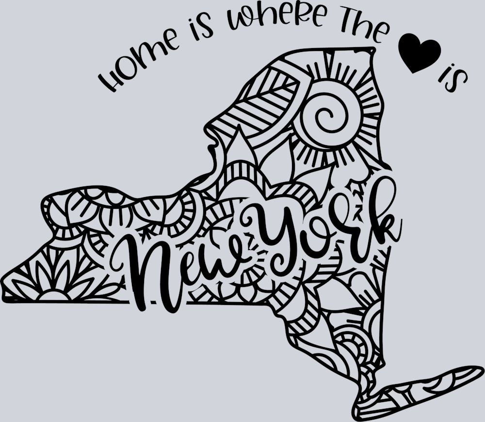 DTF Transfer New York - Home is where the Heart is