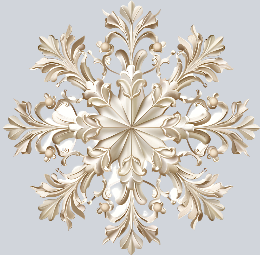 DTF Transfer Christmas - Elegant Snow Flake