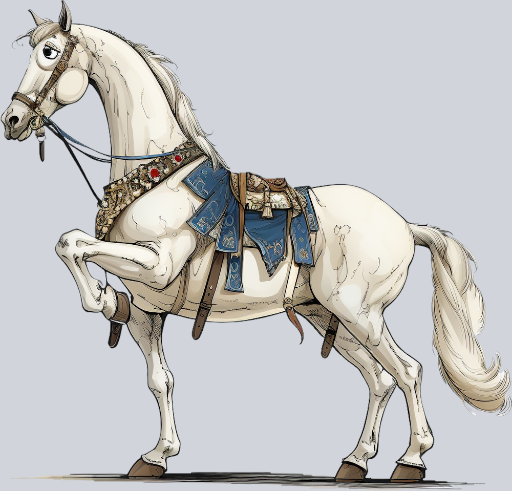 DTF Transfer Medieval - Knight's Steed