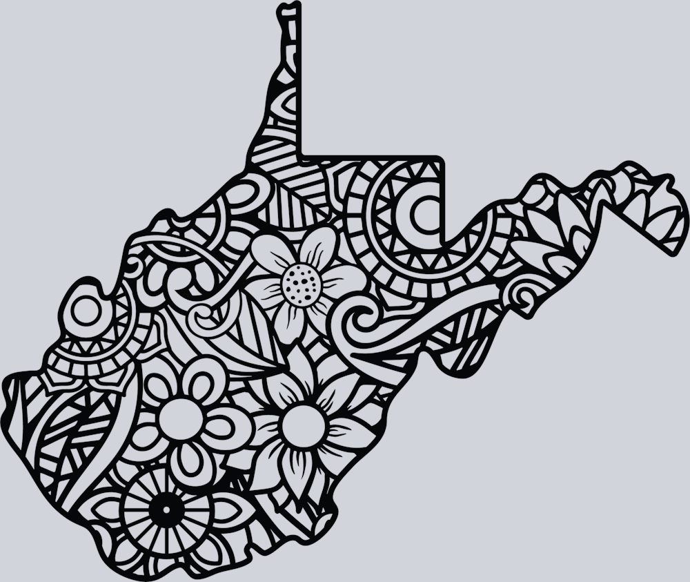 DTF Transfer West Virginia - Mandala