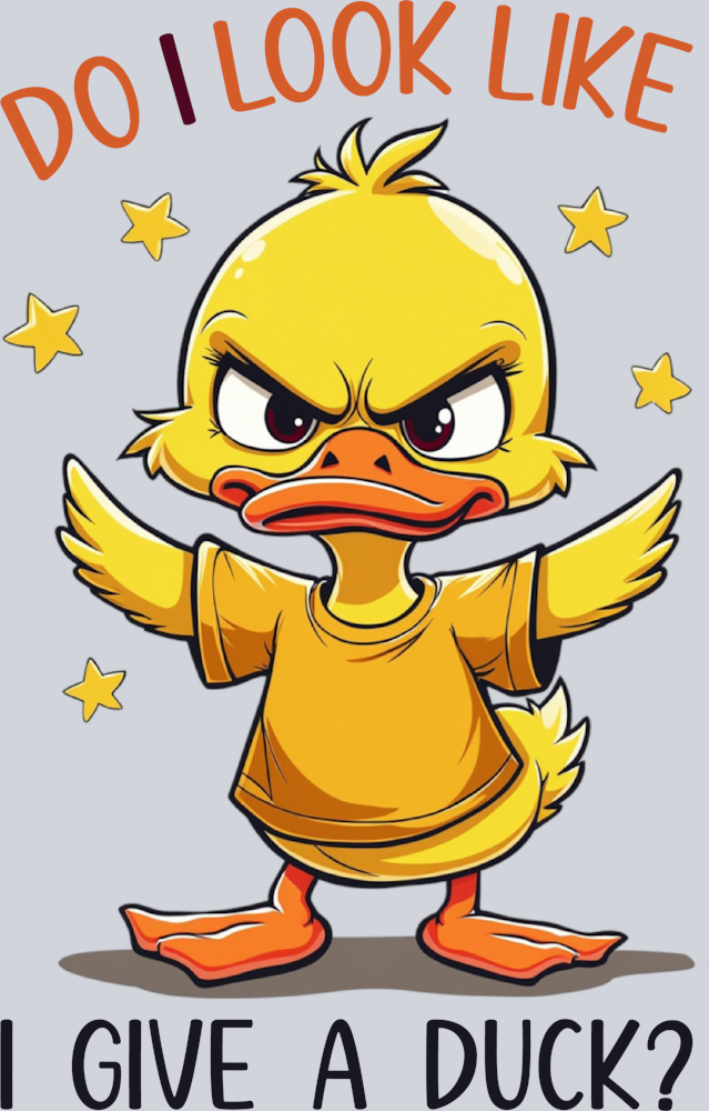 DTF Transfer Fowl - Do I Look Like I Give a Duck