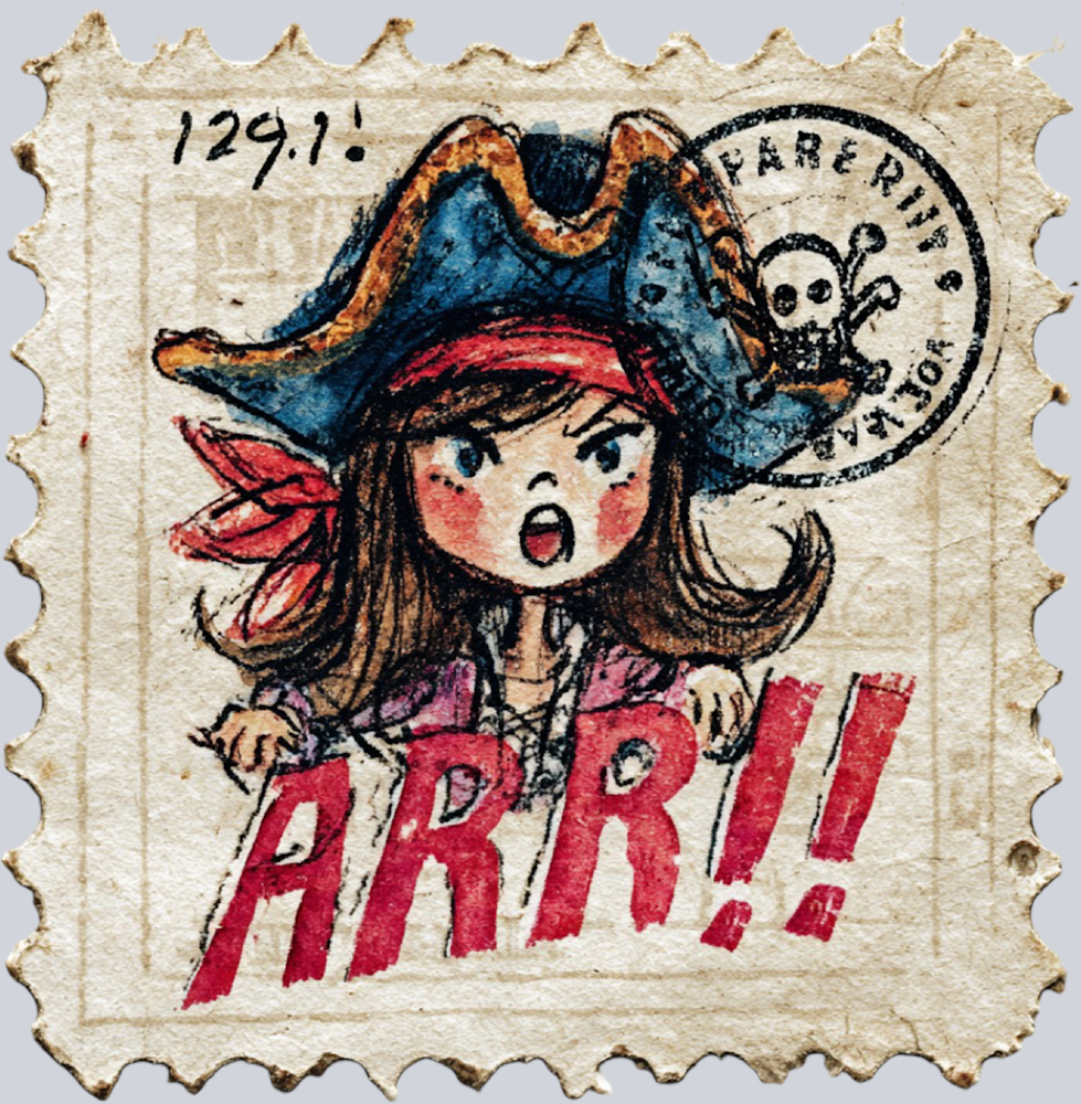 DTF Transfer High Seas - Postage Arr!!