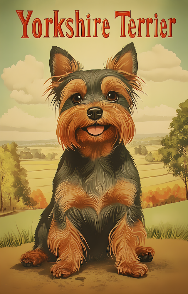DTF Transfer Dogs - Yorkshire-Terrier