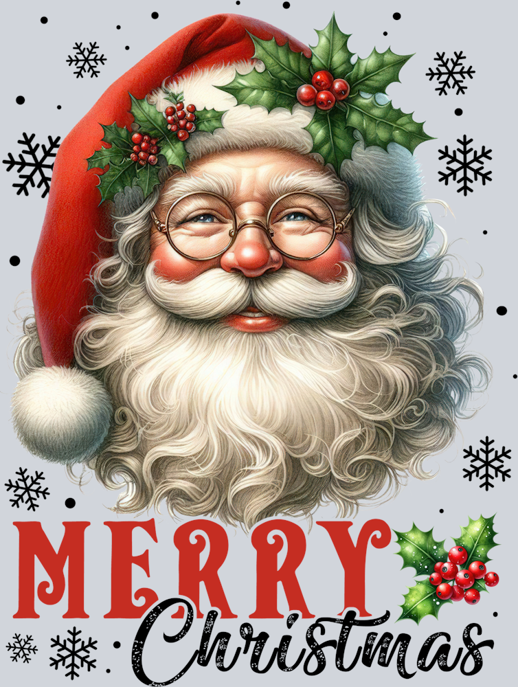 DTF Transfer Christmas - Merry Christmas Santa