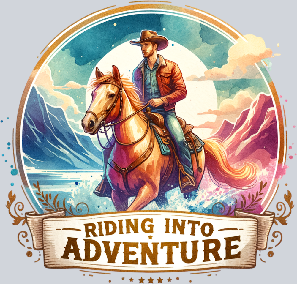 DTF Transfer Western - Riding into Adventure