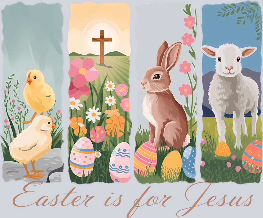 DTF Transfer Easter - Easter is for Jesus