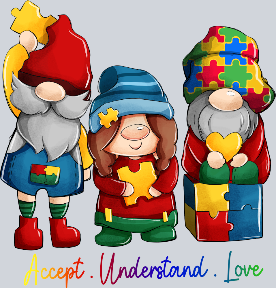 DTF Transfer Autism - Accept Understand Love