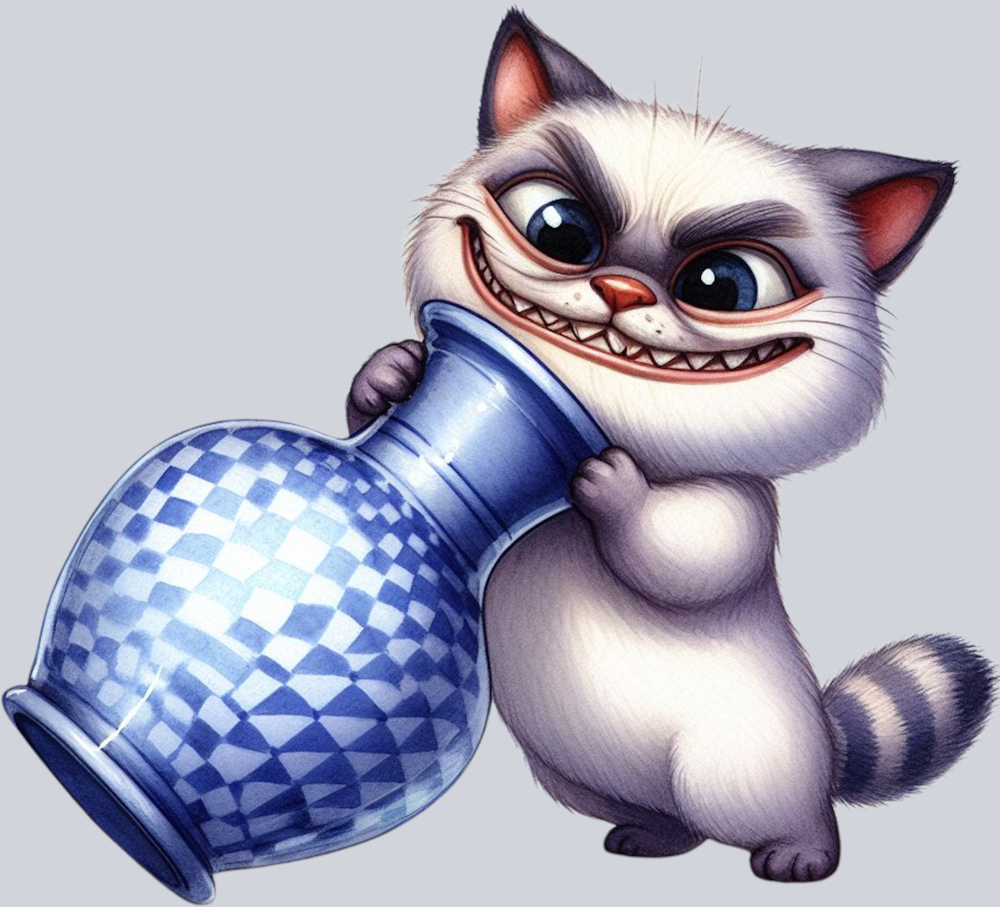 DTF Transfer Cats - Vase