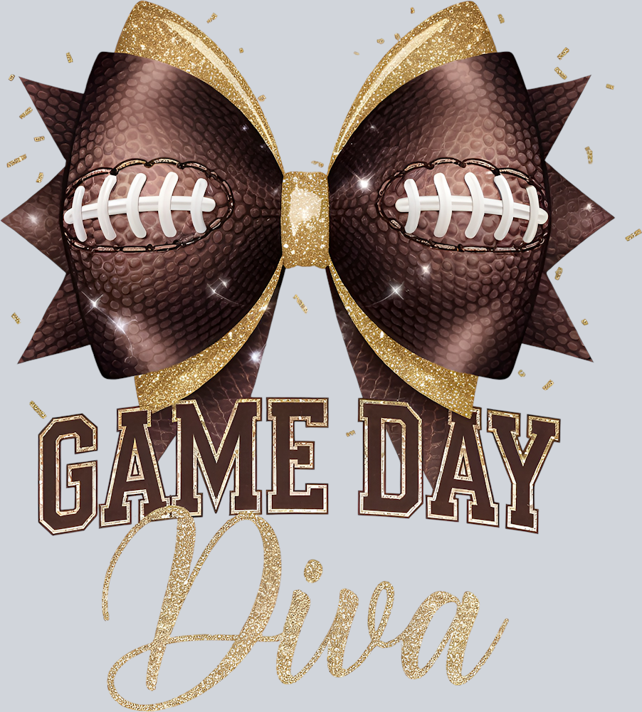 DTF Transfer Football - Game Day Diva