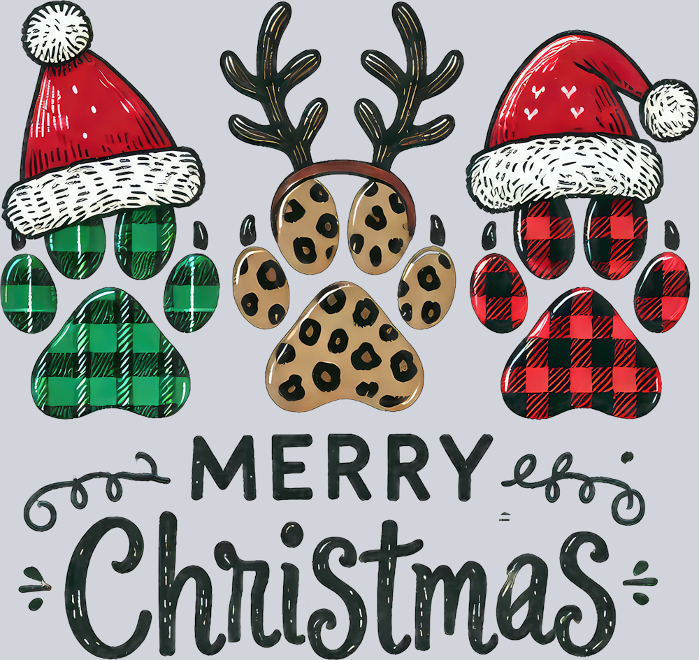 DTF Transfer Christmas - Merry Christmas