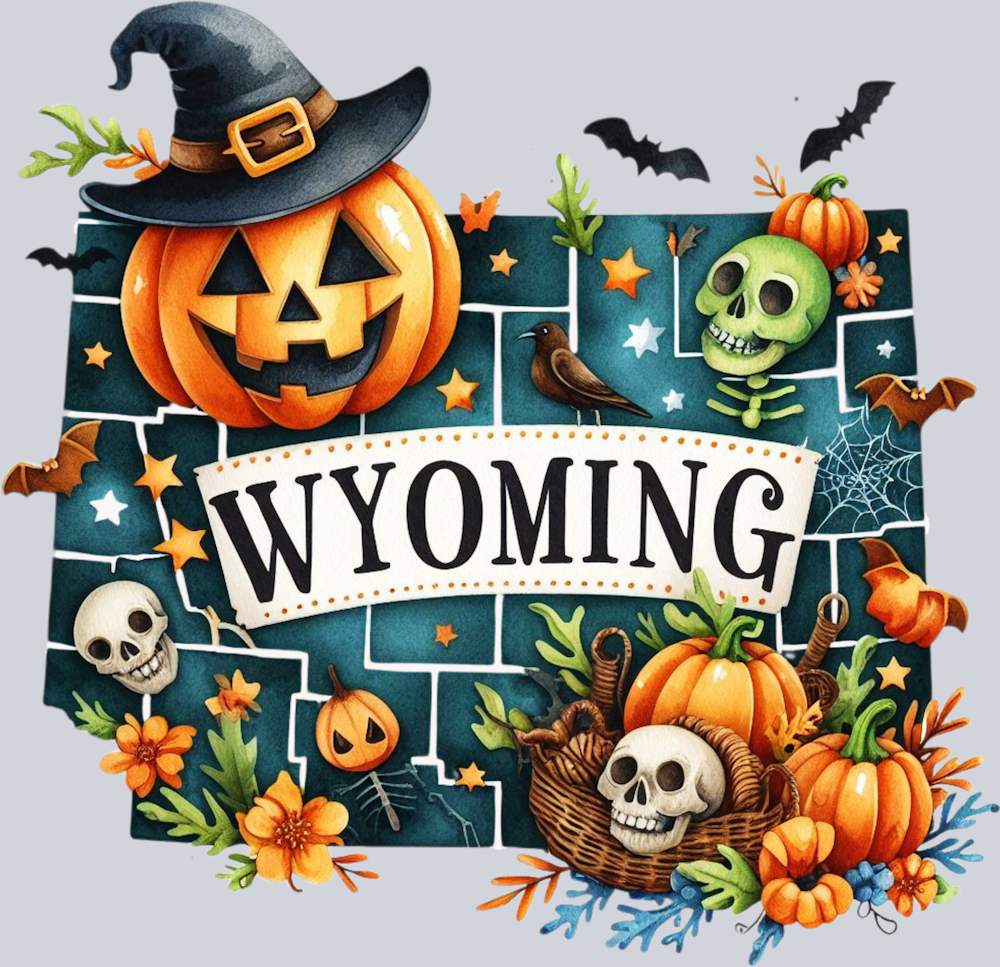 DTF Transfer Halloween States - Wyoming