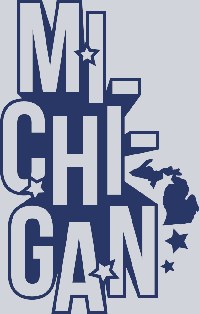 DTF Transfer Michigan - MI-CHI-GAN