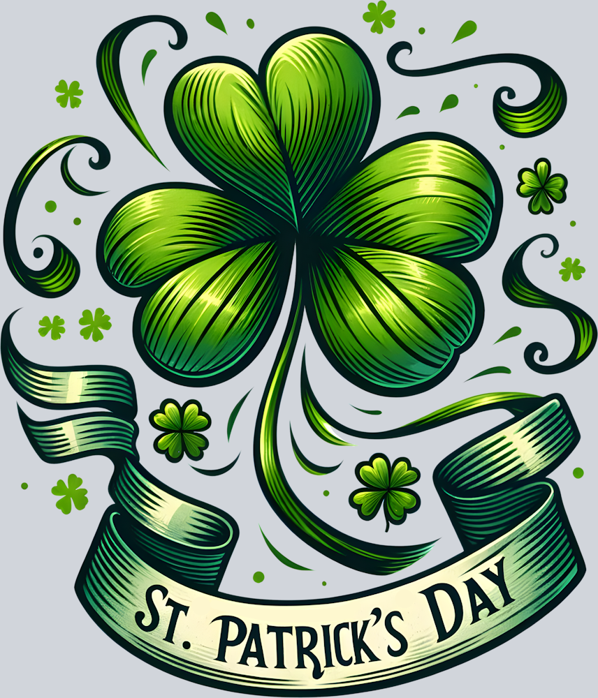 DTF Transfer St. Patrick's Day - St. Patrick's Day Shamrock