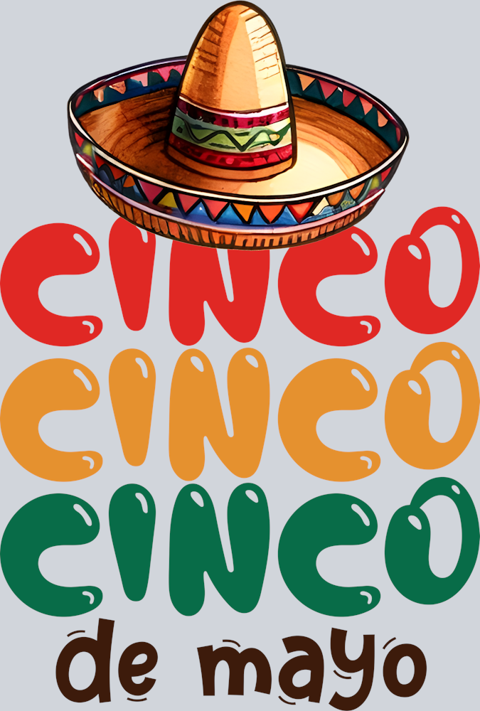 DTF Transfer Cinco de Mayo - Cinco Cinco Cinco de Mayo