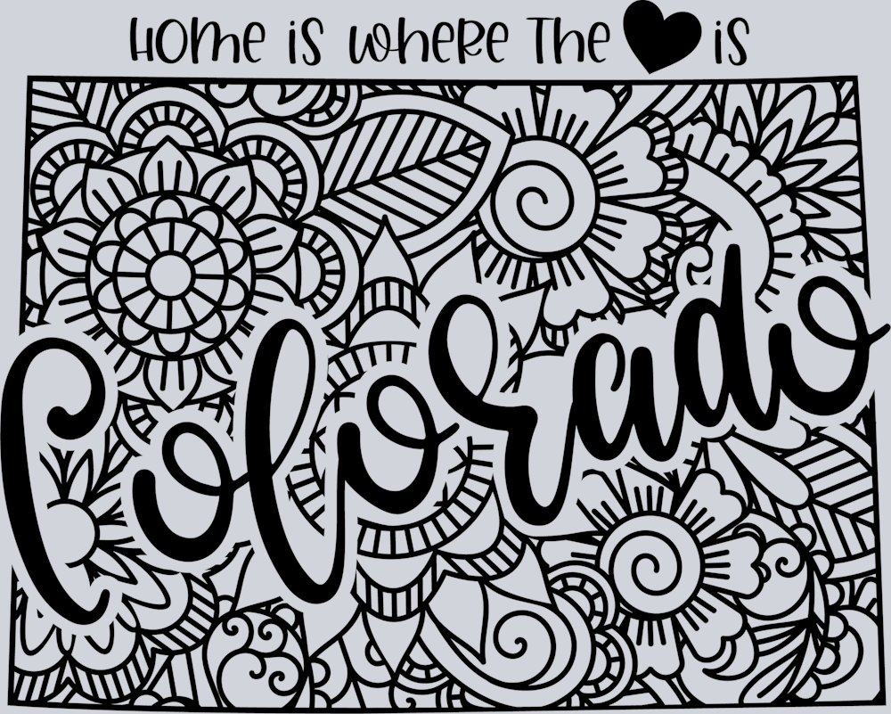 DTF Transfer Colorado - Home is where the Heart is