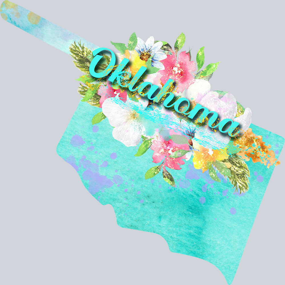 DTF Transfer Oklahoma - Watercolor Flowers