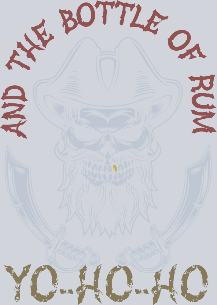 DTF Transfer High Seas - Yo-Ho-Ho and the Bottle of Rum