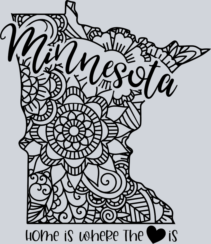 DTF Transfer Minnesota - Home is where the Heart is