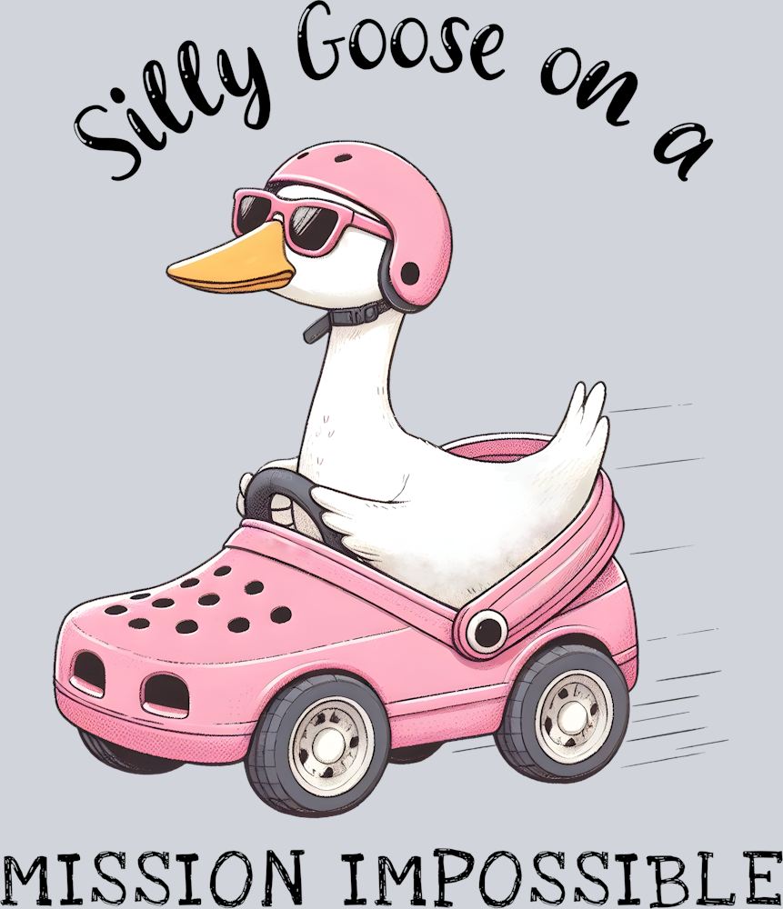 DTF Transfer Fowl - Silly Goose on a Mission Impossible