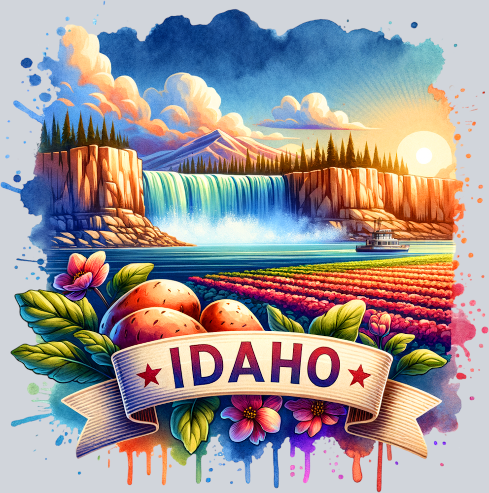 DTF Transfer Idaho - Retro Travel