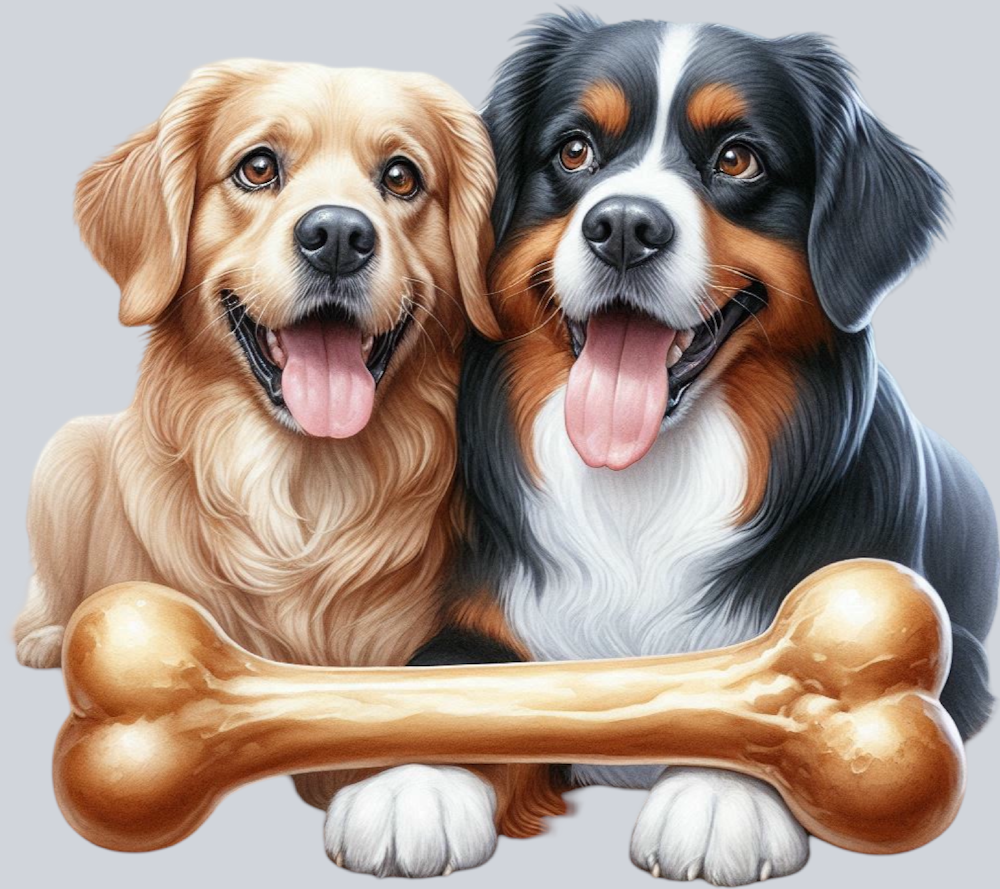 DTF Transfer Dogs - Dog Bone