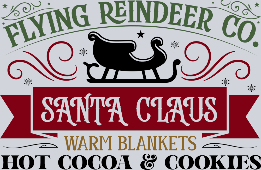 DTF Transfer Christmas - Flying Reindeer co